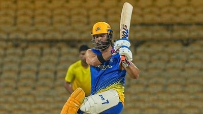 MS Dhoni practices at the CSK nets (CSK/X) MS Dhoni practices at the CSK nets (CSK/X)