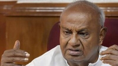 JDS Supremo Deve Gowda. (PTI) JDS Supremo Deve Gowda. (PTI)