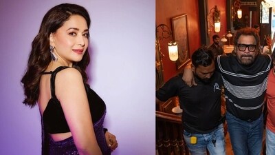 Actor Madhuri Dixit Nene, filmmaker Anees Bazmee Actor Madhuri Dixit Nene, filmmaker Anees Bazmee