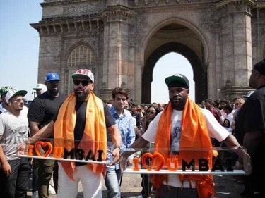 Floyd Mayweather at Gateway of India. The former boxer paid a visit to Mumbai during his tour of India Floyd Mayweather at Gateway of India. The former boxer paid a visit to Mumbai during his tour of India