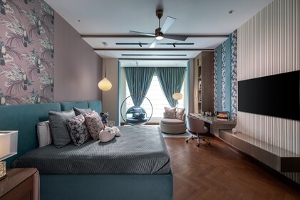Bring the outdoors in with floral wallpapers and linens, breathing life into the room Bring the outdoors in with floral wallpapers and linens, breathing life into the room