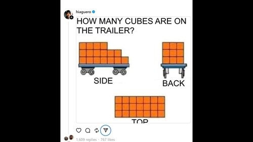 This brain teaser was shared on Instgaram's Threads. (Threads/@hiaguero) This brain teaser was shared on Instgaram's Threads. (Threads/@hiaguero)