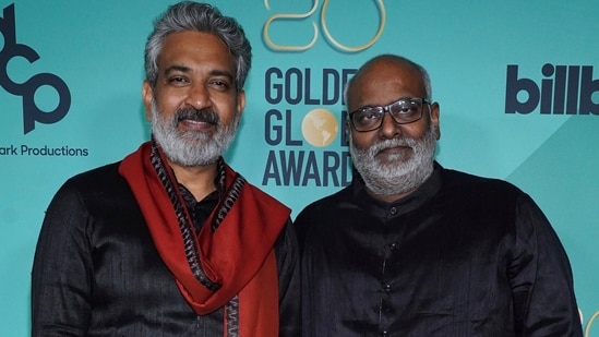 SS Rajamouli recalled how MM Keeravaani prepped for his Oscars 2023 speech for 3 weeks. (Photo by Allison Dinner/Invision/AP) (Invision)