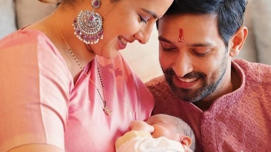 Vikrant Massey had shared a pic with his newborn son and wife Sheetal Thakur.
