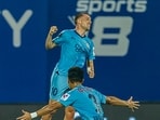 File photo of Mumbai City FC players celebrating