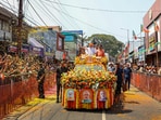 **EDS: IMAGE VIA @narendramodi** Palakkad: Prime Minister Narendra Modi waves at supporters during a roadshow ahead of Lok Sabha elections, in Palakkad, Kerala, Tuesday, March 19, 2024. (PTI Photo)(PTI03_19_2024_000128B)(PTI)