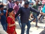 Rashmika Mandanna can't stop smiling in leaked pic of 'Srivalli's first look' from Pushpa The Rule sets.