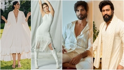 Check out stylish white outfits inspired by Bollywood celebrities to make a fashion statement this Holi (Instagram) Check out stylish white outfits inspired by Bollywood celebrities to make a fashion statement this Holi (Instagram)