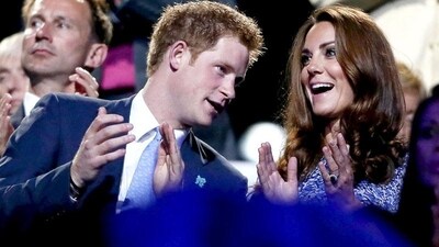 Britain's Prince Harry (L) and Dutchess of Cambridge Kate Middleton (R) applaud as they view the closing ceremony of the London 2012 Olympic Games at the Olympic Stadium. REUTERS Britain's Prince Harry (L) and Dutchess of Cambridge Kate Middleton (R) applaud as they view the closing ceremony of the London 2012 Olympic Games at the Olympic Stadium. REUTERS