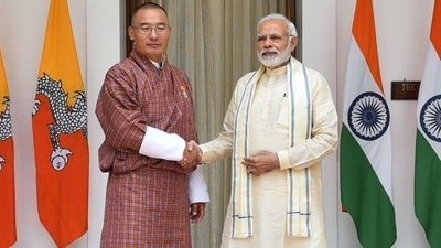 Bhutan PM Dasho Tshering Tobgay and PM Narendra Modi. (Twitter Photo) Bhutan PM Dasho Tshering Tobgay and PM Narendra Modi. (Twitter Photo)