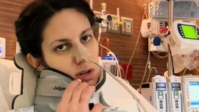 Alicia Hallock, who is in her mid 30s, claimed that after receiving the shots, she became partially paralysed and suffered from dysphagia. (alihallock/Instagram) Alicia Hallock, who is in her mid 30s, claimed that after receiving the shots, she became partially paralysed and suffered from dysphagia. (alihallock/Instagram)