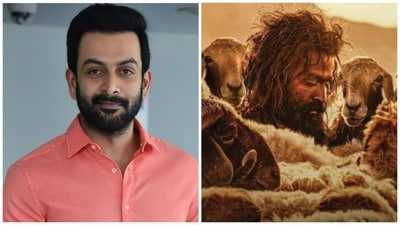 Prithviraj Sukumaran’s The Goat Life is an adaptation of the Malayalam novel Aadujeevitham by Benyamin. Prithviraj Sukumaran’s The Goat Life is an adaptation of the Malayalam novel Aadujeevitham by Benyamin.