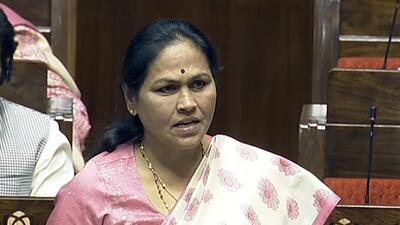 The Dravida Munnetra Kazhagam (DMK) complained to the Election Commission of India (ECI) against Karandlaje, who apologised for her remark late on Tuesday (ANI) The Dravida Munnetra Kazhagam (DMK) complained to the Election Commission of India (ECI) against Karandlaje, who apologised for her remark late on Tuesday (ANI)