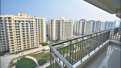 The penthouse flats in Dwarka’s Sector 19B in November 2023. (HT Photo) The penthouse flats in Dwarka’s Sector 19B in November 2023. (HT Photo)