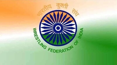 Wrestling Federation of India logo Wrestling Federation of India logo