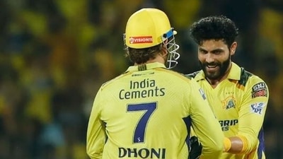 Dhoni took over the reins from Jadeja following the captaincy swap in IPL 2022 (BCCI)