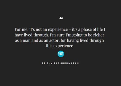 Prithviraj Sukumaran on his role in The Goat Life. Prithviraj Sukumaran on his role in The Goat Life.