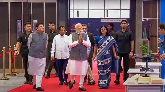 Prime Minister Narendra Modi on Wednesday addressed entrepreneurs and all stakeholders at the 'Startup Mahakumbh.' The event commenced at Bharat Mandapam in New Delhi on March 18.&nbsp;(PTI)