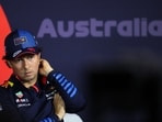 Red Bull's Sergio Perez during the press conference ahead of the Australian Grand Prix