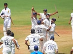 Mumbai players celebrate their Ranji Trophy win in the 2023-24 season Mumbai players celebrate their Ranji Trophy win in the 2023-24 season