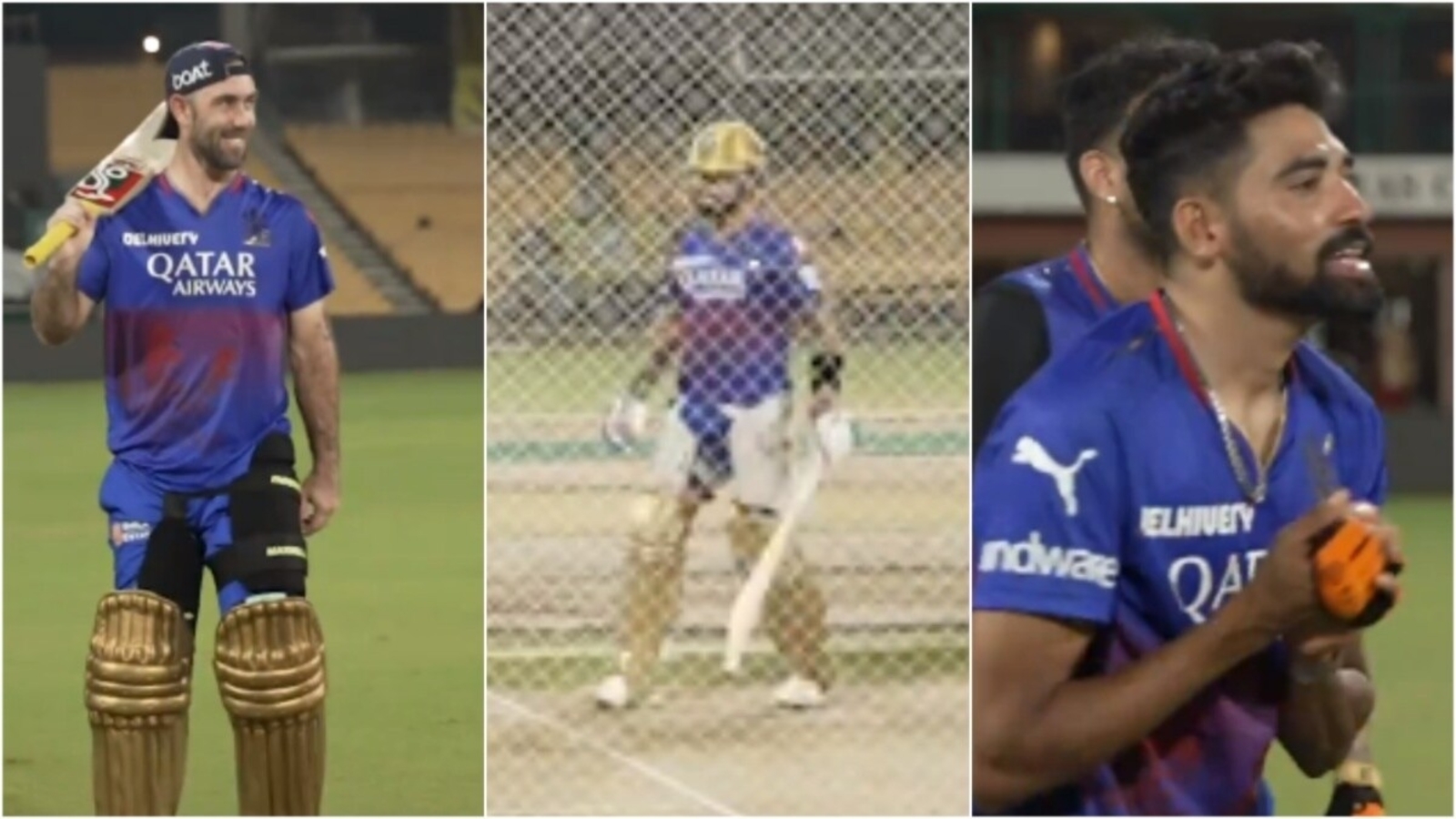 Glenn Maxwell produces spot-on Virat Kohli impression right behind RCB great, Siraj’s perfect ‘nice Gary’ takes the cake | Cricket
