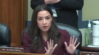 AOC said RICO is "not a crime" in heated exchange with Tony Bobulinski during Biden's impeachment hearing on Wednesday. (C-Span) AOC said RICO is "not a crime" in heated exchange with Tony Bobulinski during Biden's impeachment hearing on Wednesday. (C-Span)