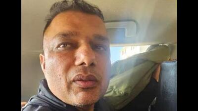 Amandeep Kamboj, alias Aman Skoda, the fugitive who has 33 criminal cases against him, was brought from Varanasi to Fazilka on Saturday. (HT file photo) Amandeep Kamboj, alias Aman Skoda, the fugitive who has 33 criminal cases against him, was brought from Varanasi to Fazilka on Saturday. (HT file photo)