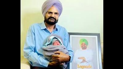 Late Punjabi singer Sidhu Moose Wala’s parents had welcomed a baby boy on March 17, nearly two years after he was shot dead in Punjab’s Mansa district. The government action follows Moose Wala’s father Balkaur Singh’s allegations on Tuesday that the state government was harassing him over the birth of his second son. (Balkaur Singh’s Facebook page)