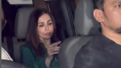 Accompanying him was his girlfriend Malaika Arora, who looked stunning in green (Viral Bhayani) Accompanying him was his girlfriend Malaika Arora, who looked stunning in green (Viral Bhayani)