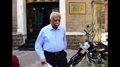 Mumbai, India - 20 Mar, 2020: Former Jet Airways Chairman Naresh Goyal alongwith wife Anita Goyal at ED office regarding Jet Airways case, in Mumbai, India, on Friday, 20 Mar, 2020. (Photo by Bhushan Koyande/HT) Mumbai, India - 20 Mar, 2020: Former Jet Airways Chairman Naresh Goyal alongwith wife Anita Goyal at ED office regarding Jet Airways case, in Mumbai, India, on Friday, 20 Mar, 2020. (Photo by Bhushan Koyande/HT)