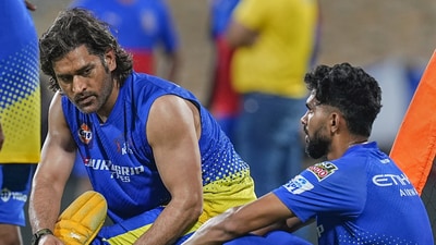 Dhoni, 42, has a habit of taking these big calls without giving away much. (PTI) Dhoni, 42, has a habit of taking these big calls without giving away much. (PTI)