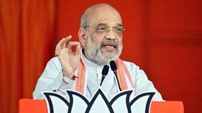 Union Home Minister Amit Shah was speaking at a leadership event when he shared how he maintains a balance between work and life. (HT Photo ) Union Home Minister Amit Shah was speaking at a leadership event when he shared how he maintains a balance between work and life. (HT Photo )