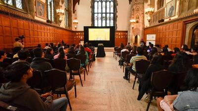 Students from India at an event at the University of Toronto in Canada. (Supplied photo)