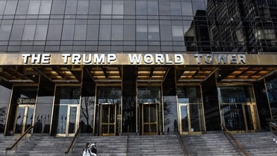 The Trump World Tower at 845 United Nations Plaza in New York, US, on Thursday, Feb. 22, 2024. New York Attorney General Letitia James said she's ready to seize former President Trump's buildings and other assets if he can't pay the penalty imposed on him and his companies in the state's civil fraud case (Bloomberg) The Trump World Tower at 845 United Nations Plaza in New York, US, on Thursday, Feb. 22, 2024. New York Attorney General Letitia James said she's ready to seize former President Trump's buildings and other assets if he can't pay the penalty imposed on him and his companies in the state's civil fraud case (Bloomberg)