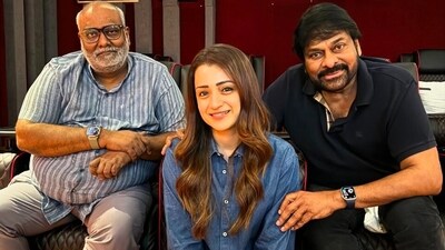 Keeravaani, Trisha and Chiranjeevi are working on Vishwambhara Keeravaani, Trisha and Chiranjeevi are working on Vishwambhara