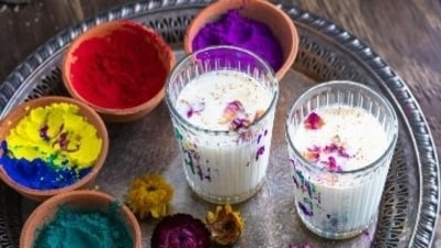 One of the main attractions of Holi is Bhang. Often the ground paste of leaves and flowers of the female cannabis plant is mixed in thandai for its euphoric effect. (Unsplash) One of the main attractions of Holi is Bhang. Often the ground paste of leaves and flowers of the female cannabis plant is mixed in thandai for its euphoric effect. (Unsplash)