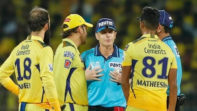 A still from Chennai Super Kings' qualifier match in the IPL 2023 against Gujarat Titans (IPL) A still from Chennai Super Kings' qualifier match in the IPL 2023 against Gujarat Titans (IPL)