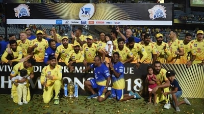 CSK then missed out on the final for the first time in four years in 2014, losing to Kings XI Punjab in the second qualifier. They lost in the second qualifier the next season as well to Royal Challengers Bangalore and then came a two-year suspension which kept the team out in 2016 and 2017. They returned with Dhoni at the helm in 2018 and won the title that very season, beating Sunrisers Hyderabad by eight wickets. (BCCI) CSK then missed out on the final for the first time in four years in 2014, losing to Kings XI Punjab in the second qualifier. They lost in the second qualifier the next season as well to Royal Challengers Bangalore and then came a two-year suspension which kept the team out in 2016 and 2017. They returned with Dhoni at the helm in 2018 and won the title that very season, beating Sunrisers Hyderabad by eight wickets. (BCCI)
