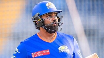 Rohit Sharma during a practice session ahead of IPL 2024 (MI/X) Rohit Sharma during a practice session ahead of IPL 2024 (MI/X)