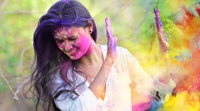 Watch out when playing with artificial colours at Holi as it can affect the eyes and skin (Shutterstock) Watch out when playing with artificial colours at Holi as it can affect the eyes and skin (Shutterstock)