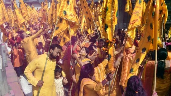 This auspicious occasion sets the tone for a period of spiritual significance and devotion, as devotees engage in prayers, rituals, and fasting to seek blessings for a vibrant and harmonious Holi festival ahead.(ANI)