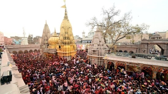 As Holi approaches, devotees immerse themselves in the spirit of 'Rangbhari Ekadashi,' a sacred day dedicated to Lord Vishnu, marking the beginning of the festive preparations for the colorful and joyous Holi celebrations.&nbsp;(ANI)