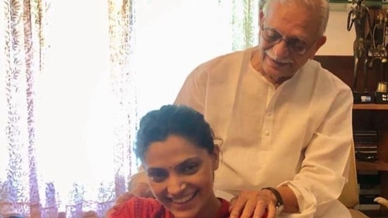 Saiyami Kher and Gulzar