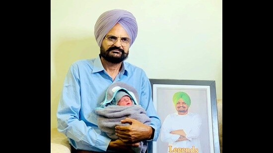 Sidhu Moose Wala’s parents, Balkaur Singh and Charan Kaur, had welcomed a baby boy on March 17, almost two years after the singer was shot dead in Mansa district of Punjab.