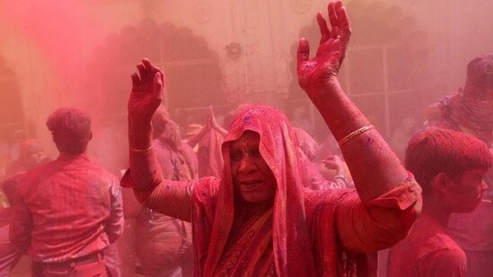 Vrindavan, known for its spiritual aura and connection to Lord Krishna, hosts a remarkable Holi celebration that breaks barriers and empowers widows to partake in the colourful festivities with newfound joy and freedom. Let's explore the heartwarming and empowering Holi celebrations of Vrindavan's widows, a symbol of resilience and unity.&nbsp;(REUTERS)