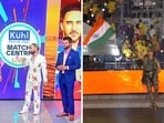 Stills from the opening ceremony of the IPL on Friday.