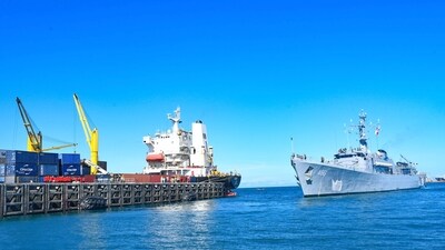 New Delhi, Mar 21 (ANI): Indian Navy's INS Tir and INS Sujata participate in the second edition of a joint maritime exercise India Mozambique Tanzania (IMT) Tri-Lateral (TRILAT) being held from March 21-29. (ANI Photo) (Indian Navy)