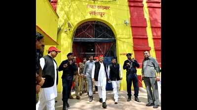 Akhilesh was speaking to reporters in Sitapur where he had gone to meet the party’s jailed senior leader and former Uttar Pradesh minister Azam Khan. (Sourced) Akhilesh was speaking to reporters in Sitapur where he had gone to meet the party’s jailed senior leader and former Uttar Pradesh minister Azam Khan. (Sourced)