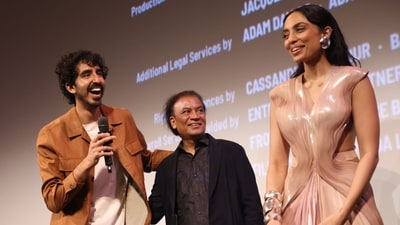Dev Patel, Vipin Sharma, and Sobhita Dhulipala at the SXSW premiere of Monkey Man Dev Patel, Vipin Sharma, and Sobhita Dhulipala at the SXSW premiere of Monkey Man