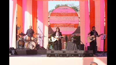 Jasleen Aulakh and band performing at Sacred Amritsar (Courtesy Sacred Amritsar Festival) Jasleen Aulakh and band performing at Sacred Amritsar (Courtesy Sacred Amritsar Festival)